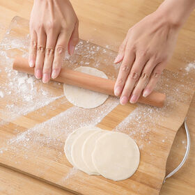 Tapis De Cuisson En Silicone Avec Rouleau à Pâtisserie En Bois - Antidérapant, Idéal Pour Pizza, Gâteaux, Biscuits