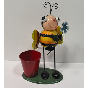 Manufacturer metal bee flower pot home decoration, outdoor plant decoration, gifts
