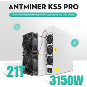 Bitmain Antminer KS5 Pro Kaspa Miner (21TH/s) - جهاز تعدين Kaspa عالي الأداء لتعدين العملات المشفرة الاحترافي
