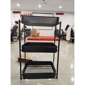 Factory Supply Home Utility Cart Multifunctional Kitchen Storage foldable trolley