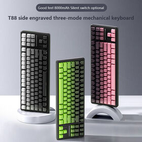 OEM Axis Mechanische Gaming-Tastatur Bluetooth Drei-Modi Ultraleise Seitlich gravierte kabellose Gaming-Office-Tastatur