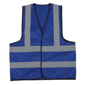 Elastic Polyester Reflective Safety Vest with 360° Visibility for Construction and Emergency Response