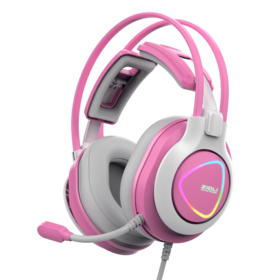Wired gaming headset with 7.1 Virtual Surround Sound RGB LED USB with unqine design OEM factory