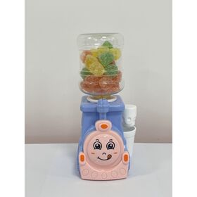 Tarro de caramelos transparente con forma de tren al por mayor de fábrica, calidad alimentaria, juguetes para niños