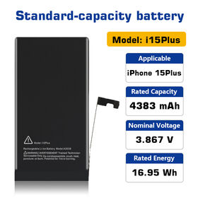Factory OEM Qualität Reinzellen-Kobalt-Akku Zusatzakku für iPhone 15 Plus Ersatzbatterie für Reparatur Großhandel Aftermarket