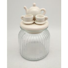 Kreatives Glasgefäß