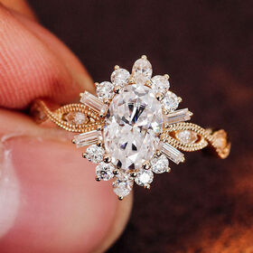 Buy China Wholesale Moissanite Engagement Rings Wedding Band