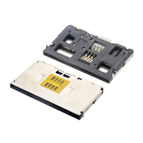 Superior performance 8PIN Sealed switch normally open SMT type smart card connectors for pos card reader