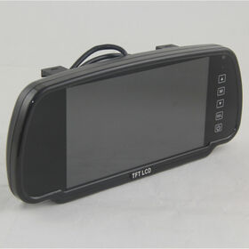 Moniteur de rétroviseur LCD TFT 7 pouces de haute qualité avec télécommande pour véhicules, approvisionnement direct d'usine