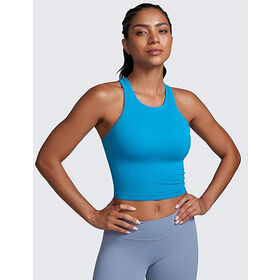 Evercute Lot De 1/2 Débardeurs D'entraînement Pour Femme Avec Soutien-gorge Intégré Dos Nageur