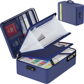 A4 Waterproof Document Organiser Fireproof & Waterproof Document Box ...