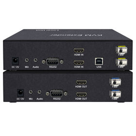 Dual HDMI KVM high-definition video fiber extender