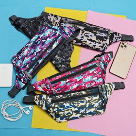 Custom waterproof running fanny pack business wallet outdoor sports waist bag