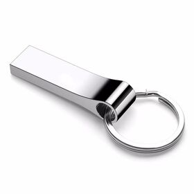 Hochwertiger USB 3.0 Metall-Flash-Drive 8/16/32GB Wasserdichter USB-Stick 64GB 128GB Speichersticks mit Schlüsselring