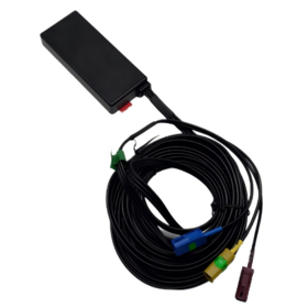 هوائي GNSS/LTE للمركبات، GPS سيراميك L1/B1/G1 مع LNA بقوة 28 ديسيبل، 4G LTE، FAKRA و RG174، قاعدة تثبيت مغناطيسية