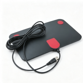 Indoor HDTV Digital TV Antenna 174-230/470-860MHz High Gain Amplified HD Flat TV Antenna with 4m Coaxial Cable