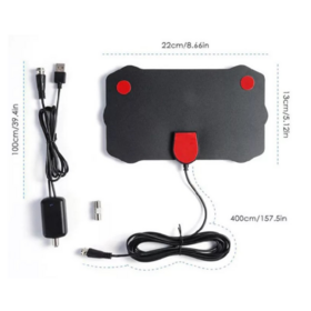 Wholesale Indoor HDTV Digital TV Antenna with 3m Coaxial Cable