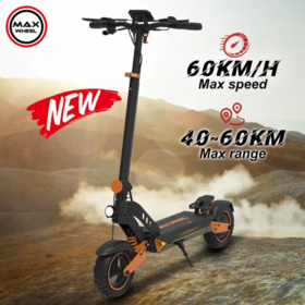 China Manufactur Electric Scooter D2 600W/10 Inch Tire/12.5AH 15AH Off-road Two Wheels Max 40km/h Fast Electric Scooter adjustable
