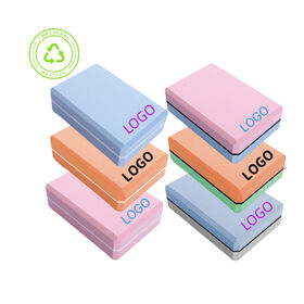 Bloc de Yoga Portable Haute Densité Antidérapant Léger avec Impression de Logo Personnalisé à Prix d'Usine en EVA Double Couche