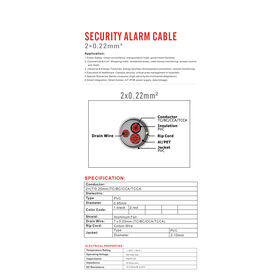 Bulk Supply:wholesale High-Quality 2*0.22 Security Alarm Cable, CE Compliant