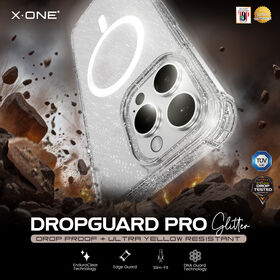 Coque Magnétique à Paillettes X.One Dropguard Pro pour Série iP14/15/16/17, Test de Chute jusqu'à 6m, Conçue avec la Technologie DNA Guard