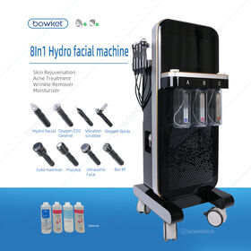 Appareil d'hydrodermabrasion 8 en 1 pour nettoyage facial en profondeur - Machine professionnelle de soins de la peau