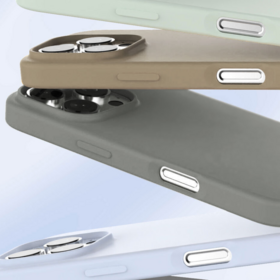 Neu eingetroffen: Preiswerte graue Handyhülle mit Flüssigsilikon und Magnet für iPhone 16 Pro