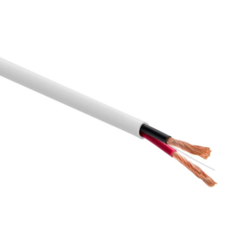 500ft In Wall 12/2 Speaker Wire Copper Audio Cable White For LED lighting, security systems, motion detectors