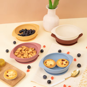 Novedad 2025: Plato de Rugby para Bebé, Bol de Silicona con Ventosa, Vajilla Infantil para Mesa de Comedor para Niños y Bebés, Cocina y Comedor