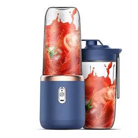 Household Outdoor 6 Blades Mini Rechargeable Mixer Usb Electric Fruit Cup 400ml Rechargeable Portable Juicer