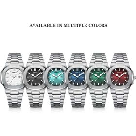 New CRRJU Luxury Men's Watch Business Stainless Steel Quartz Men Watch Waterproof Luminous Date Square Men's Watch Z241226
