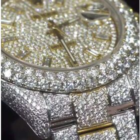 Premium VVS Iced Out Handset White Moissanite Dia Bezel Custom mechanical Watch for Men and Women