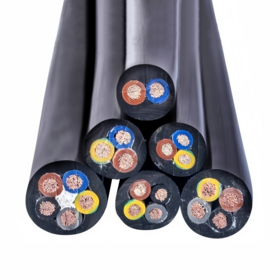 Schwarzes 2-5-adriges Verlängerungskabel aus Kupfer für tragbare Werkzeuge, kleine Motoren und zugehörige Maschinen - Stromkabel