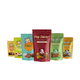 Sac d'emballage en plastique pour aliments pour animaux de compagnie de grande capacité avec logo personnalisé, sac en plastique de qualité supérieure pour gâteries pour chiens, sac pour aliments pour chats, sacs d'emballage pour aliments pour animaux de compagnie