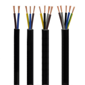 Cable de alimentación flexible de cobre con PVC negro de 2-5 núcleos para embarcaciones tipo pontón, remolques de barcos, camiones, vehículos recreativos (RV) y furgonetas