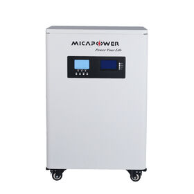 Bateria de Lítio 51.2V 300Ah 15kWh 48V para Armazenamento de Energia Solar Doméstica Fora da Rede com Disjuntor DC Embutido e Conexão Wifi