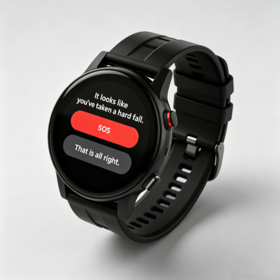 Reloj Inteligente 4G para Adultos Mayores con GPS, Llamada de Emergencia SOS, Detección de Caídas, Monitor de Frecuencia Cardíaca y Presión Arterial - Smartwatch para la Tercera Edad
