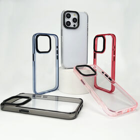 Coque Transparente pour iPhone 16 - Housse de Protection Antichoc avec Cadre Métallique et Conception Anti-Chute | Certification ISO9001:2015 OEM/ODM