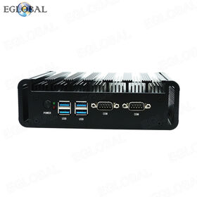 Ordinateur Industriel Sans Ventilateur I5 8265U DDR4 2 Ports COM, Core I5 8265U Ordinateur Industriel 2 LAN 4 USB 2 Com Mini PC de Bureau