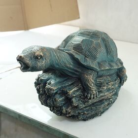 Escultura de tortuga de resina para jardinería, fuente decorativa para estanque, directo de fábrica