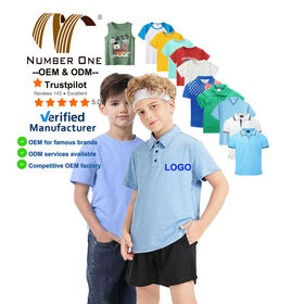 Roupa de verão personalizada para meninos, OEM ODM, regatas infantis, coletes pulôver para bebês, mistura de modal e algodão, camisetas e camisas polo para meninos