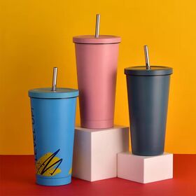 Tasse en gros de 16 oz avec poignée, tasse isolée en acier inoxydable, tasse de voiture chat KT, tasses de voyage isolées sous vide, tasse de voyage pour café