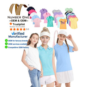 Roupa de verão para meninas, camisetas e polos de alta qualidade para crianças pequenas e adolescentes, mistura de modal e algodão, camisetas personalizadas para meninas no atacado