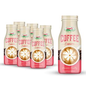 Café Crappuccino Premium Rico e Suave com MOQ Baixo, Fábrica do Vietname OEM ODM Amostra Grátis Garrafa de Vidro 280ml Produto Quente