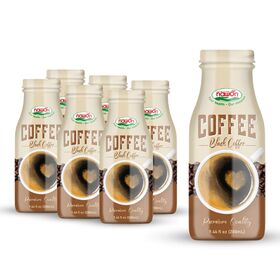 Minuman Energi Grosir Label Pribadi Minuman Kopi dari Vietnam Kopi Hitam Siap Minum Botol Kaca 280ml OEM HALAL