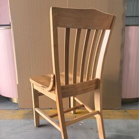 Factory Direct Sale High Quality Durable Color Customizable Ash Wood Restaurant Casual School Chair
