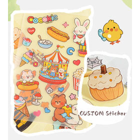 Hot Selling 3D Pet Stickers for Cognitive Development DIY Crafts Using Premium Paper Stock and Long-Lasting Adhesive for Kids