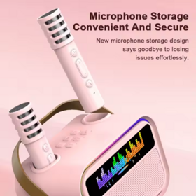 Microphone karaoké portable sans fil Bluetooth pour enfants avec double micro - Vente en gros