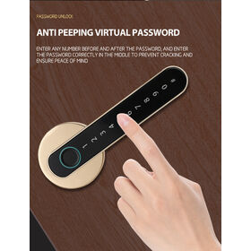 Poignée de Porte Intelligente Universelle – Empreinte Digitale + Clavier + Clé | Intégration Tuya/TT | Qualité d'Exportation