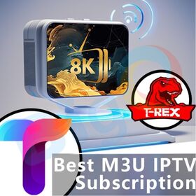 Trex 8K IPTV M3u Subscription IPTV Xtream Code 12 Months Reseller Panel Credits Free Test IPTV for USA Canada Arabic
